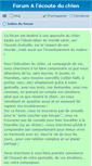 Mobile Screenshot of forum.a-l-ecoute-du-chien.org