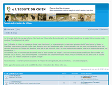 Tablet Screenshot of forum.a-l-ecoute-du-chien.org